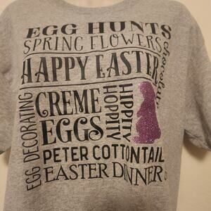 Easter T-Shirt Back and Front Graphics Size Large